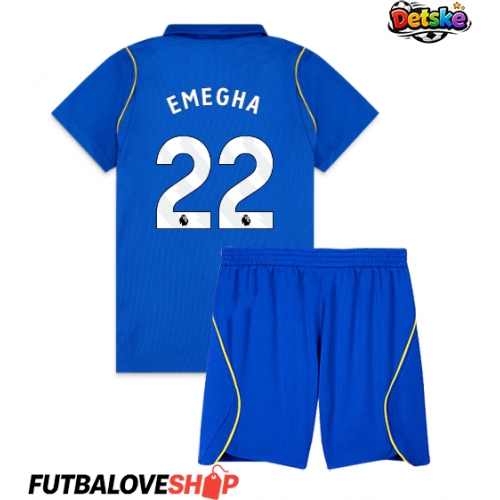 Dres Chelsea Emmanuel Emegha #22 Domáci pre deti 2026-27 Krátky Rukáv (+ trenírky)